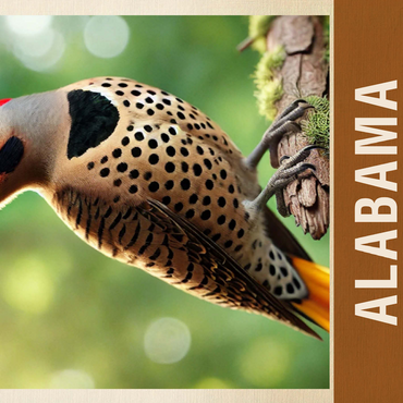 State Birds Series: Alabama, Yellowhammer 500 Jigsaw Puzzle 3D Modell