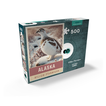 State Birds Series: Alaska, Willow Ptarmigan 500 Jigsaw Puzzle box view2