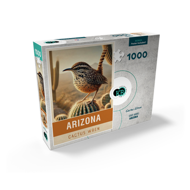 State Birds Series: Arizona, Cactus Wren 1000 Jigsaw Puzzle box view2