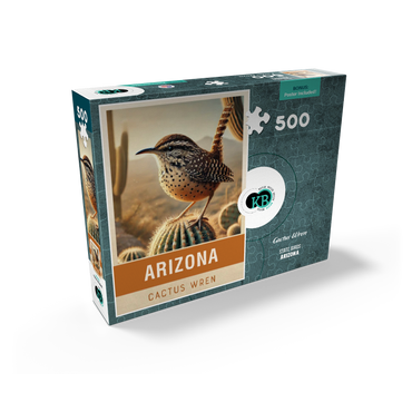 State Birds Series: Arizona, Cactus Wren 500 Jigsaw Puzzle box view2
