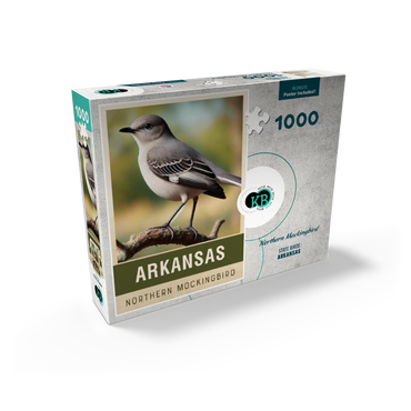 State Birds Series: Arkansas, Northern Mockingbird 1000 Jigsaw Puzzle box view2