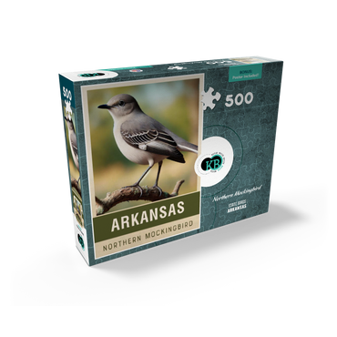 State Birds Series: Arkansas, Northern Mockingbird 500 Jigsaw Puzzle box view2