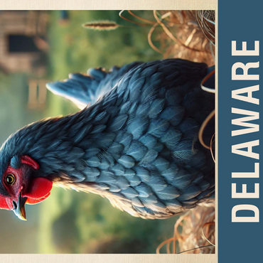 State Birds Series: Delaware, Blue Hen Chicken 500 Jigsaw Puzzle 3D Modell
