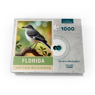 State Birds Series: Florida, Northern Mockingbird 1000 Jigsaw Puzzle box view3