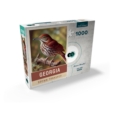 State Birds Series: Georgia, Brown Thrasher 1000 Jigsaw Puzzle box view2