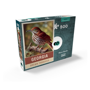 State Birds Series: Georgia, Brown Thrasher 500 Jigsaw Puzzle box view2