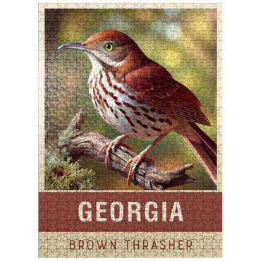 puzzleplate State Birds Series: Georgia, Brown Thrasher 500 Jigsaw Puzzle