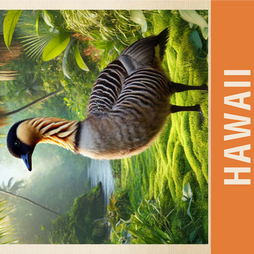 State Birds Series: Hawaii, Nene 1000 Jigsaw Puzzle 3D Modell