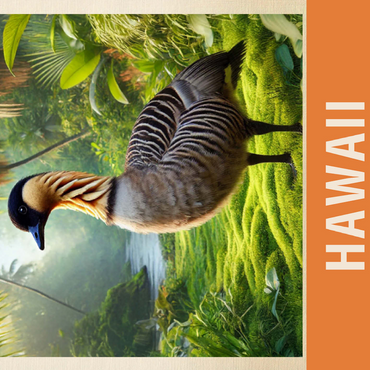 State Birds Series: Hawaii, Nene 500 Jigsaw Puzzle 3D Modell