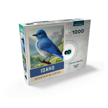 State Birds Series: Idaho, Mountain Bluebird 1000 Jigsaw Puzzle box view2