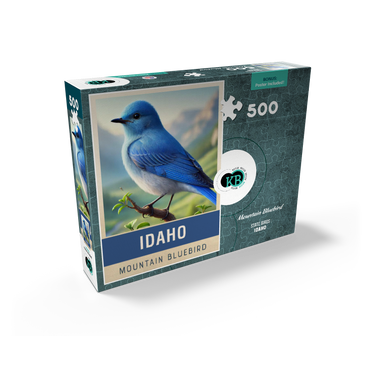 State Birds Series: Idaho, Mountain Bluebird 500 Jigsaw Puzzle box view2