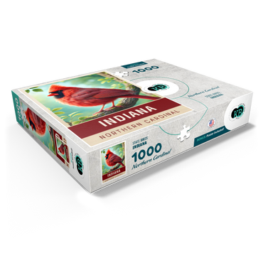 State Birds Series: Indiana, Northern Cardinal 1000 Jigsaw Puzzle box view1