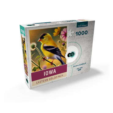 State Birds Series: Iowa, Eastern Goldfinch 1000 Jigsaw Puzzle box view2
