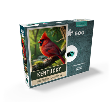 State Birds Series: Kentucky, Northern Cardinal 500 Jigsaw Puzzle box view2