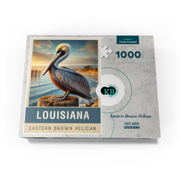 State Birds Series: Louisiana, Eastern Brown Pelican 1000 Jigsaw Puzzle box view3