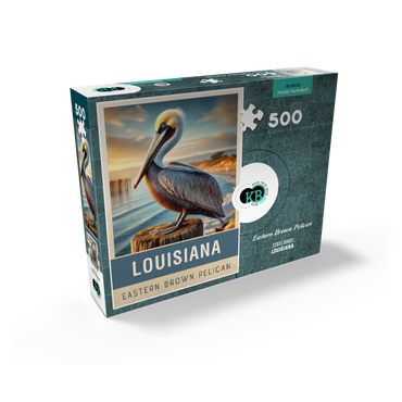 State Birds Series: Louisiana, Eastern Brown Pelican 500 Jigsaw Puzzle box view2