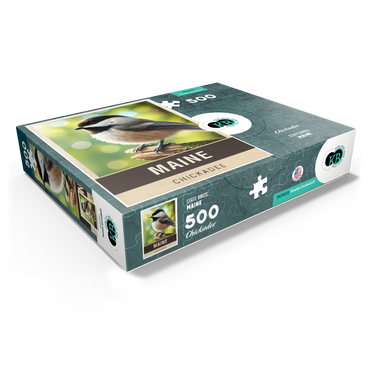 State Birds Series: Maine, Chickadee 500 Jigsaw Puzzle box view1