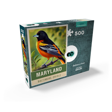 State Birds Series: Maryland, Baltimore Oriole 500 Jigsaw Puzzle box view2