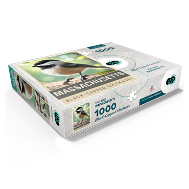 State Birds Series: Massachusetts, Black-capped Chickadee 1000 Jigsaw Puzzle box view1