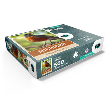 State Birds Series: Michigan, American Robin 500 Jigsaw Puzzle box view1