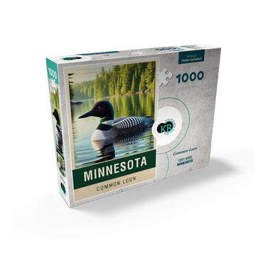 State Birds Series: Minnesota, Common Loon 1000 Jigsaw Puzzle box view2