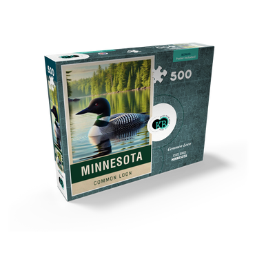 State Birds Series: Minnesota, Common Loon 500 Jigsaw Puzzle box view2