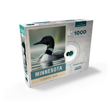 State Birds Series: Minnesota, Common Loon, close-up 1000 Jigsaw Puzzle box view2