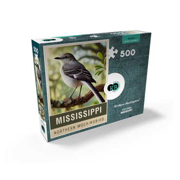 State Birds Series: Mississippi, Northern Mockingbird 500 Jigsaw Puzzle box view2