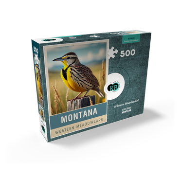 State Birds Series: Montana, Western Meadowlark 500 Jigsaw Puzzle box view2