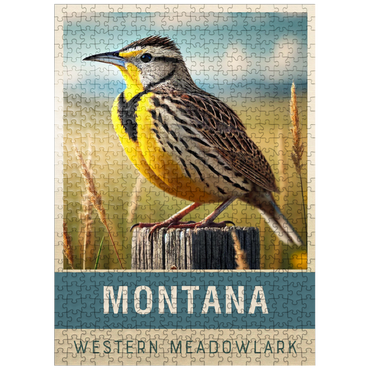 puzzleplate State Birds Series: Montana, Western Meadowlark 500 Jigsaw Puzzle