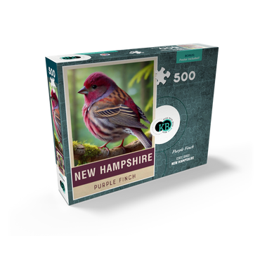 State Birds Series: New Hampshire, Purple Finch 500 Jigsaw Puzzle box view2