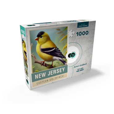 State Birds Series: New Jersey, Eastern Goldfinch 1000 Jigsaw Puzzle box view2