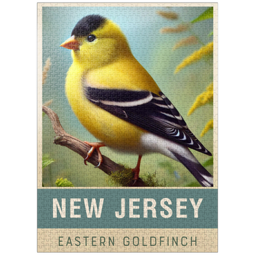 puzzleplate State Birds Series: New Jersey, Eastern Goldfinch 1000 Jigsaw Puzzle