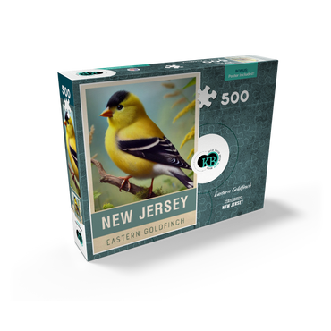 State Birds Series: New Jersey, Eastern Goldfinch 500 Jigsaw Puzzle box view2