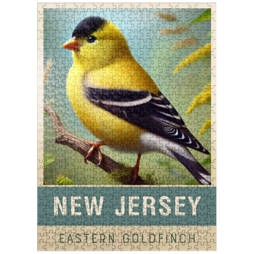 puzzleplate State Birds Series: New Jersey, Eastern Goldfinch 500 Jigsaw Puzzle