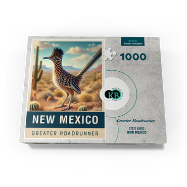 State Birds Series: New Mexico, Greater Roadrunner 1000 Jigsaw Puzzle box view3