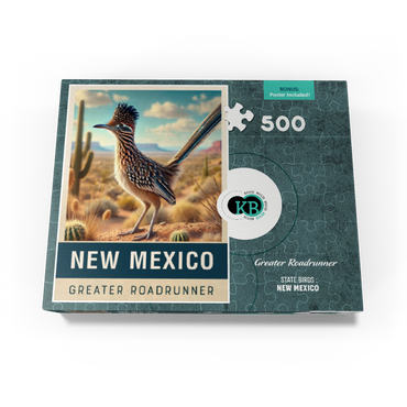 State Birds Series: New Mexico, Greater Roadrunner 500 Jigsaw Puzzle box view3