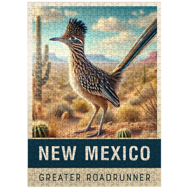 puzzleplate State Birds Series: New Mexico, Greater Roadrunner 500 Jigsaw Puzzle