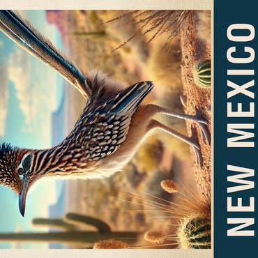 State Birds Series: New Mexico, Greater Roadrunner 500 Jigsaw Puzzle 3D Modell
