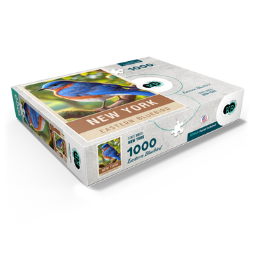 State Birds Series: New York, Eastern Bluebird 1000 Jigsaw Puzzle box view1
