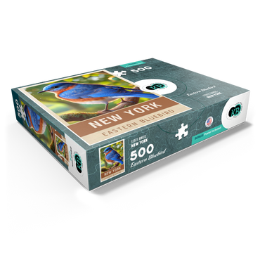 State Birds Series: New York, Eastern Bluebird 500 Jigsaw Puzzle box view1