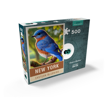 State Birds Series: New York, Eastern Bluebird 500 Jigsaw Puzzle box view2