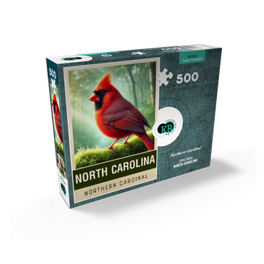 State Birds Series: North Carolina, Northern Cardinal 500 Jigsaw Puzzle box view2