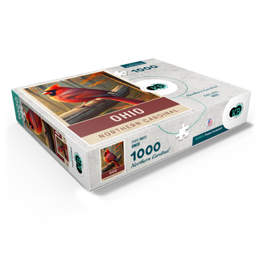 State Birds Series: Ohio, Northern Cardinal 1000 Jigsaw Puzzle box view1