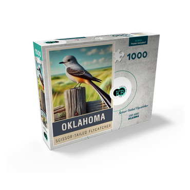 State Birds Series: Oklahoma, Scissor-tailed Flycatcher 1000 Jigsaw Puzzle box view2