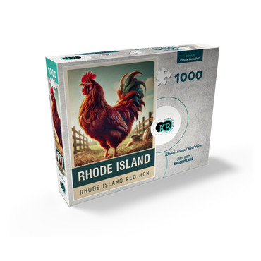 State Birds Series: Rhode Island, Rhode Island Red Hen 1000 Jigsaw Puzzle box view2