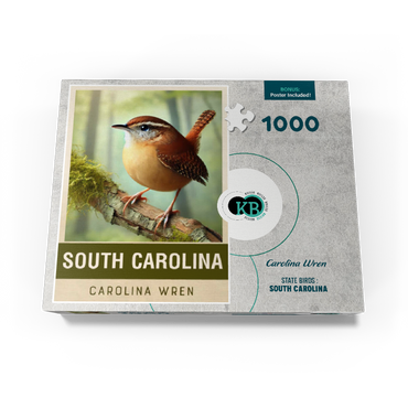 State Birds Series: South Carolina, Carolina Wren 1000 Jigsaw Puzzle box view3