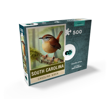 State Birds Series: South Carolina, Carolina Wren 500 Jigsaw Puzzle box view2