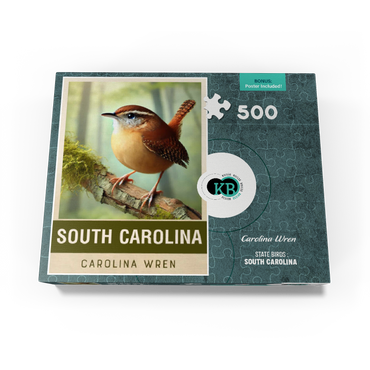 State Birds Series: South Carolina, Carolina Wren 500 Jigsaw Puzzle box view3