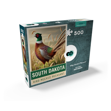State Birds Series: South Dakota, Ring-necked Pheasant 500 Jigsaw Puzzle box view2